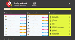 Desktop Screenshot of gratisprodukter.dk